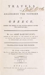 [Anacharsis the Younger] Barthélemy, Travels of Anacharsis the Younger in Greece (1795 Edition with 31 Plans and Maps)