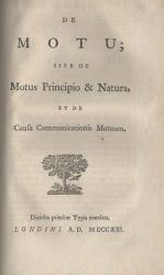 [Berkeley, George] Bishop of Coyne – “A Miscellany, Containing Several Tracts on Various Subjects