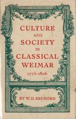 Bruford, Culture and Society in Classical Weimar - (1775-1806).