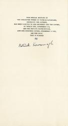 Kavanagh, Collected Poems [Signed - Limited Edition - One of only 110 copies].