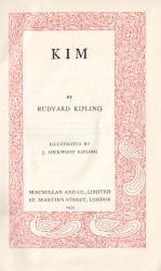 Kipling, KIM – Illustrated by J. Lockwood Kipling.