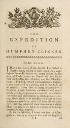 [Smollett, The Expedition of Humphrey Clinker – By the Author of Roderick Random.