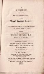 Burgess, A Sermon, Preached At The Anniversary of the Royal Humane Society