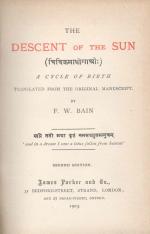 Bain, The Descent of the Sun.
