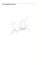 Chomsky, The Minimalist Program [SIGNED by Chomsky with Bookmark of one of his fans “Greg ?”].