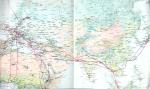 Lufthansa – Original Streckenatlas / Route Maps [with advertising of Mercedes / Braun / Thyssen].