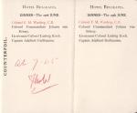 King Edward VII – [Buckingham Palace] Colonel F.M. Wardrop, Original Coronation Luncheon-Invitation-Ticket-List for the Year 1902