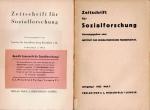 Horkheimer / Adorno - Zeitschrift für Sozialforschung [Studies in Philosophy and Social Science]