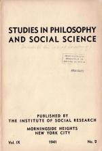 Horkheimer / Adorno - Zeitschrift für Sozialforschung [Studies in Philosophy and Social Science]
