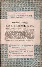 Beecher Stowe, “Uncle Tom’s Cabin – A Tale of Life among the Lowly 