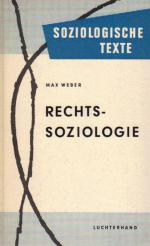 Weber- Rechtssoziologie