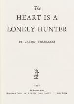 McCullers, The Heart is a Lonely Hunter.