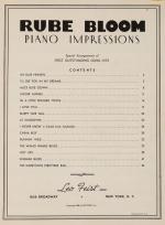 Bloom, Piano Impressions.
