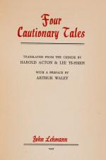 [Menglong, Four Cautionary Tales.