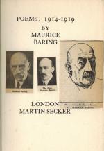 Baring, Poems: 1914 - 1919.