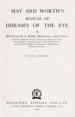 Hine, May and Worth’s Manual of Diseases of the Eye.