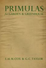 Cox, Primulas for Garden & Greenhouse.