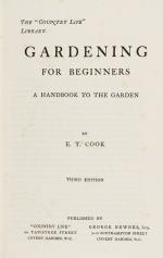 Cook, Gardening For Beginners: A Handbook to the Garden.