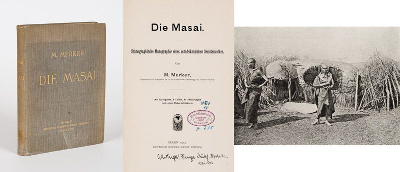 Merker, Die Masai [Maasai] - Ethnographische Monographie eines ostafrikanischen Semitenvolkes.
