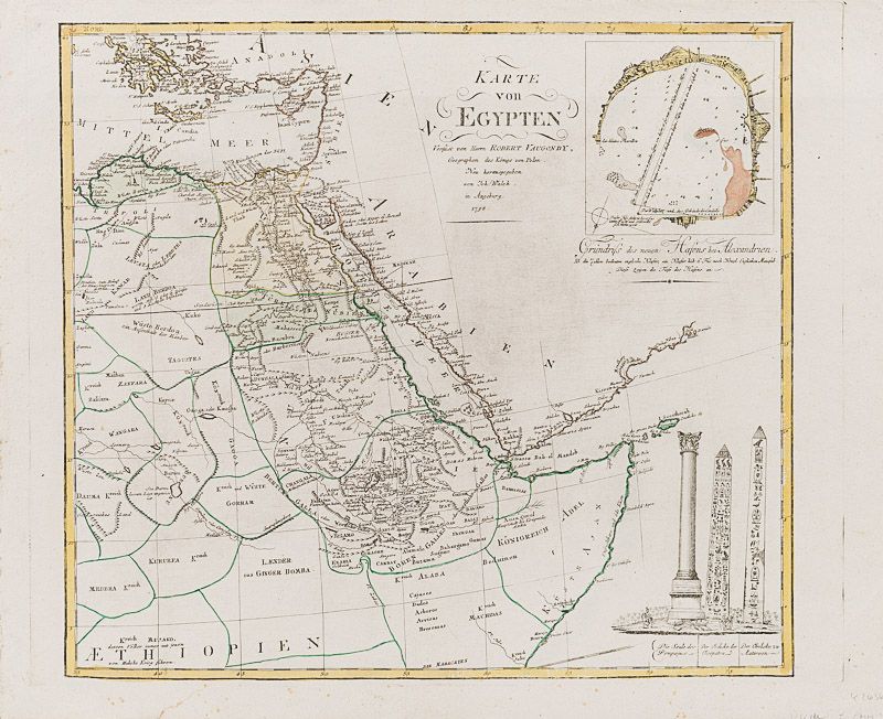 Vaugondy, Karte von Egypten.