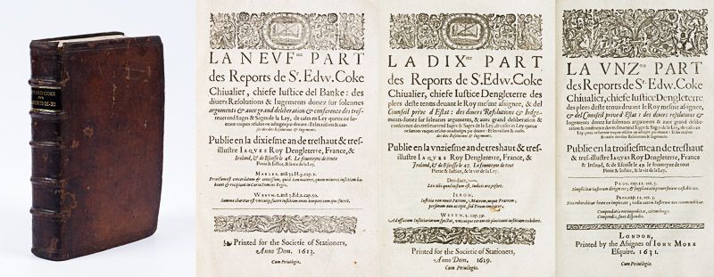 Coke, La Neufme Part [1613 – First Edition] / [et La Dixme Part – 1629 – ] / [et