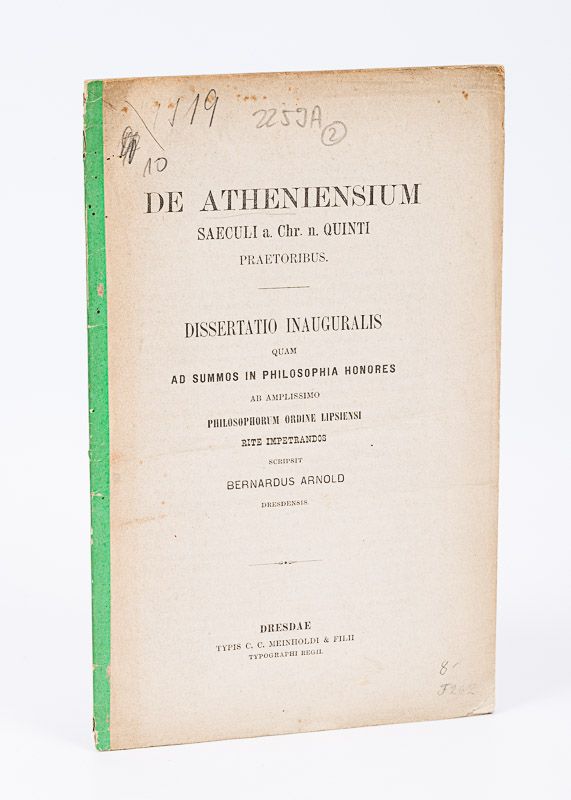 Arnold, De Atheniensium saeculi a. Chr. n. Quinti Praetoribus.