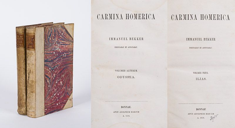 [Homer] Bekker, Carmina Homerica – Volumen Prius: Ilias / Volumen Altertum: Odys