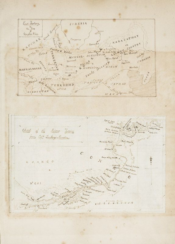 Tuckey, Vintage, 19th century manuscript map 