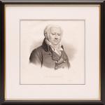 Original, early 19th-century portrait of french physician and cardiologist, Jean-Nicolas Corvisart