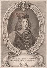 Original 17th-century portrait of french pioneer pharmacologist, anatomist and s