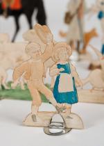 Game 19th century / Spiel 19.Jahrhundert / Rural Economy – Stamped Figures for colouring