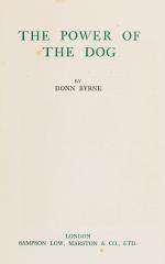 Byrne, The Power of the Dog.