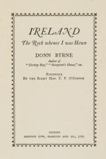 Byrne, Ireland – The Rock whence I was Heaven.