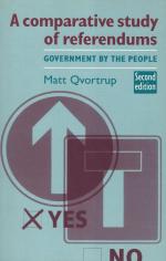 Qvortrup, A comparative study of referendums - Government by the people.