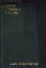 Googe, Eglogs, Epytaphes, and Sonettes 1563.