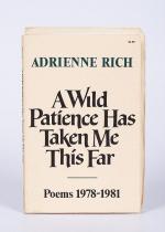 Rich, A Wild Patience Has Taken Me This Far. Poems 1978-1981.