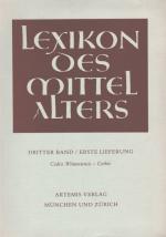 Artemis & Winkler. Lexikon des Mittelalters. Dritter (III.) Band.