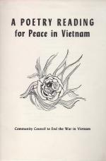 Community Council to End the War in Vietnam. A Poetry Reading for Peace in Vietn