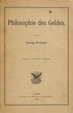 Simmel, Philosophie des Geldes.