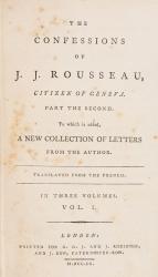 Rousseau, The Confessions of J.J.Rousseau.
