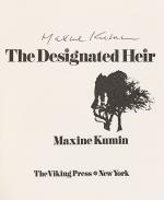 Maxine Kumin, The Designated Heir [signed]