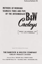 The Babcock & Wilcox Company Tublar Products division. Methods of Working Seamle