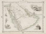 Tallis, Arabia (Arabian Peninsula / Gazirat al-Arab) with the Arabian Gulf / Red Sea