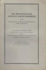Flueler, Die Beurteilung Johann Jakob Bodmers in der deutschen
