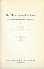 Geyl, Die Diskussion ohne Ende. Auseinandersetzung mit Historikern.