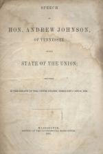 Johnson, Speech of Hon. Andrew Johnson of Tennessee