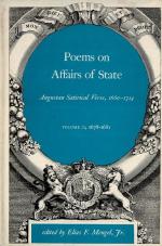 Mengel, Poems on Affairs of State. Augustan Satirical Verse, 1660-1714.