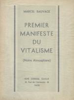 [Gandon, Premier Manifeste du Vitalisme.