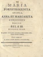 Anonymus. De Maria Porphyrogenita Sponsa, Anna et Margarita