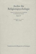 Holm, Archiv für Religionspsychologie / Archive for the Psychology of Religion